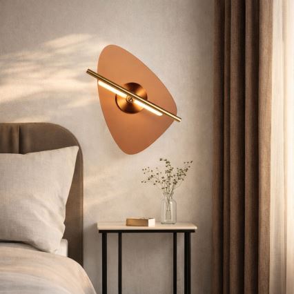 Aplique de parede LED RELAX LED/5W/230V dourado/marrom fumê