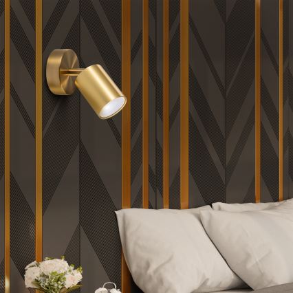 LED RGBW Spot de parede dimerizável GOLDI 1xGU10/6,5W/230V 2700-6500K Wi-Fi dourado