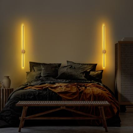 Aplique de parede LED SWORD LED/13W/230V 3000K dourado mate
