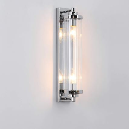 Aplique de parede LORENZO 2xE14/40W/230V cromado brilhante