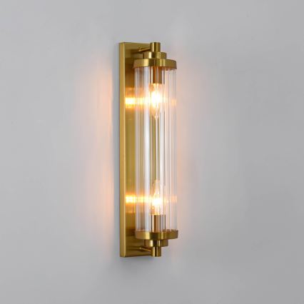 Aplique de parede LORENZO 2xE14/40W/230V dourado