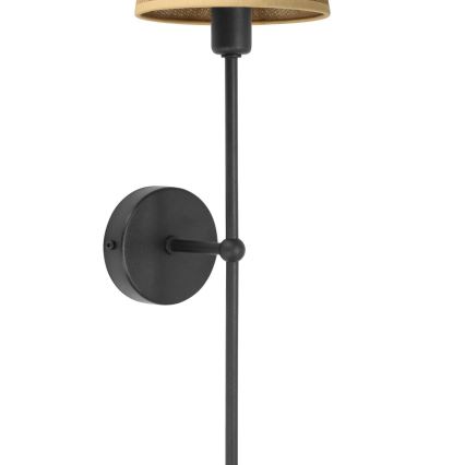 Aplique de parede MADELA 1xE14/40W/230V juta/preto
