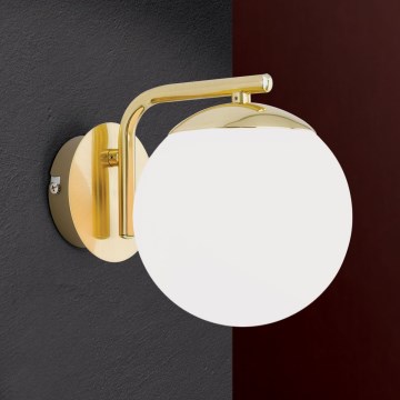 Aplique de parede MADIS 1xE14/40W/230V dourado