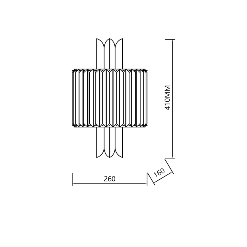 Aplique de parede MARGOT 2xE14/40W/230V dourado
