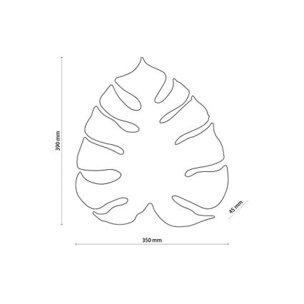 Aplique de parede MONSTERA 3xG9/8W/230V dourado