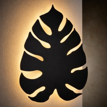 Aplique de parede MONSTERA 3xG9/8W/230V preto
