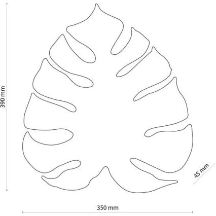 Aplique de parede MONSTERA 3xG9/8W/230V preto