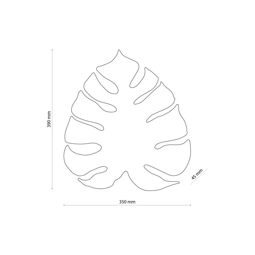 Aplique de parede MONSTERA 3xG9/8W/230V preto
