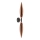 Aplique de parede NORDIC 2xG9/5W/230V preto/cobre
