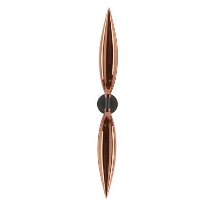 Aplique de parede NORDIC 2xG9/5W/230V preto/cobre