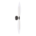Aplique de parede NORDIC 2xG9/5W/230V preto/transparente