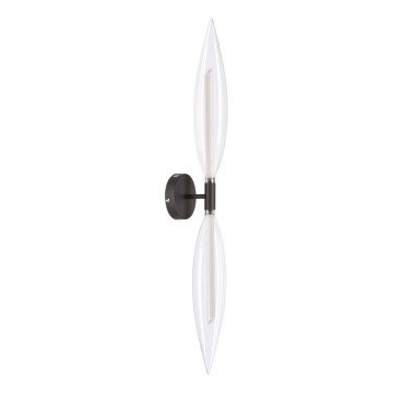 Aplique de parede NORDIC 2xG9/5W/230V preto/transparente