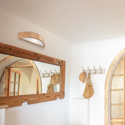 Aplique de parede OAK 1xE27/60W/230V carvalho
