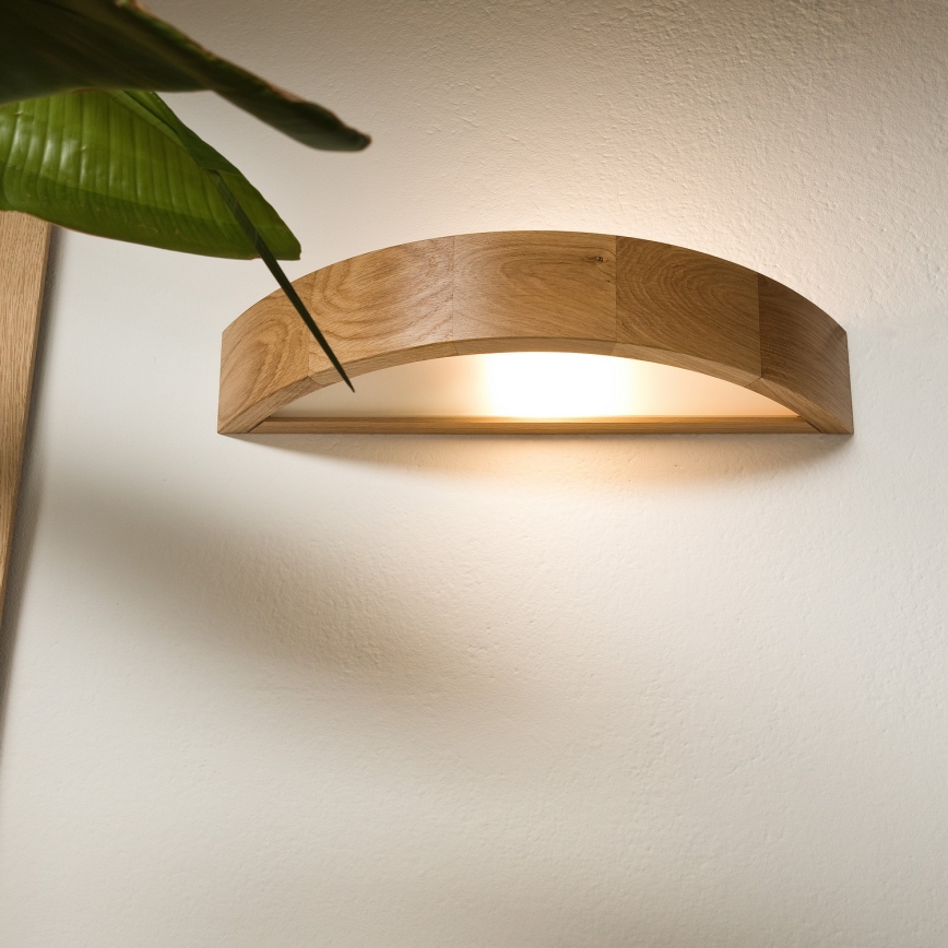 Aplique de parede OAK 1xE27/60W/230V carvalho