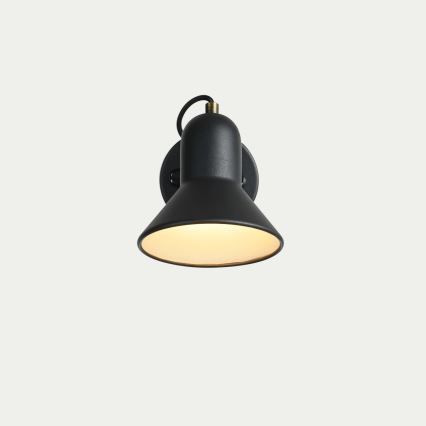 Aplique de parede orientável ASTAMA 1xE27/40W/230V preto/latão