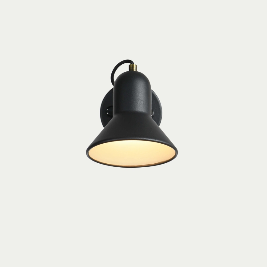 Aplique de parede orientável ASTAMA 1xE27/40W/230V preto/latão