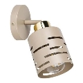 Aplique de parede orientável ELEN 1xE27/35W/230V bege/dourado