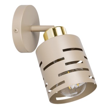 Aplique de parede orientável ELEN 1xE27/35W/230V bege/dourado
