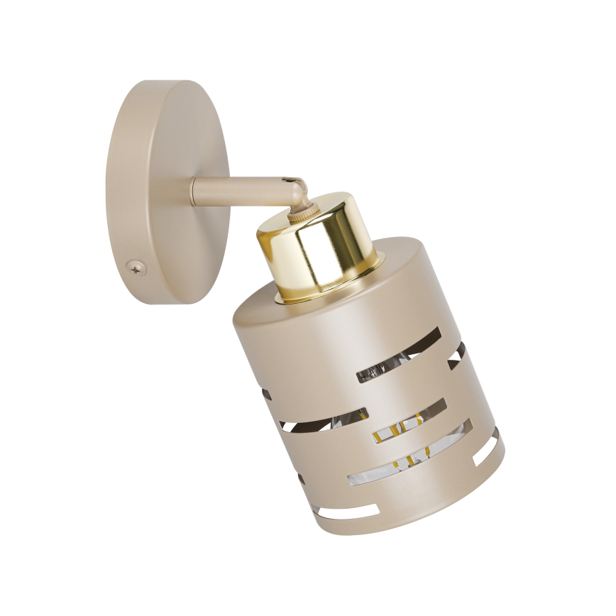 Aplique de parede orientável ELEN 1xE27/35W/230V bege/dourado