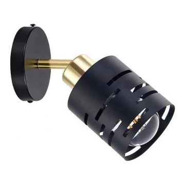 Aplique de parede orientável ELEN 1xE27/35W/230V preto/dourado