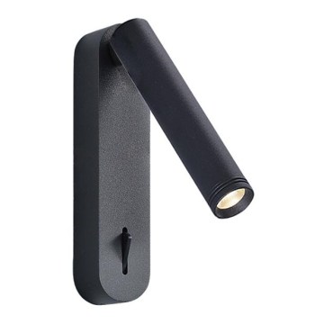 Aplique de parede orientável LED ABRIEL LED/6W/230V preto