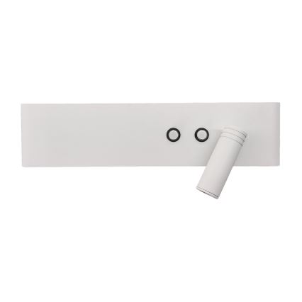 Aplique de parede orientável LED RESORT LED/10W/230V + LED/3W, branco, lado direito