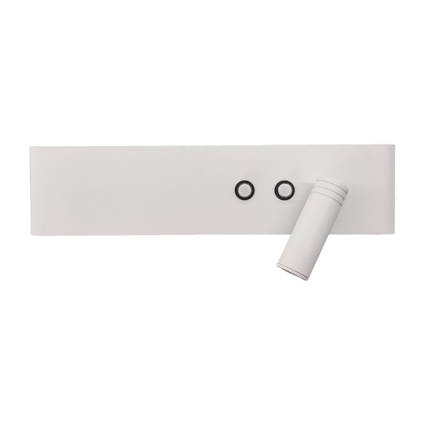 Aplique de parede orientável LED RESORT LED/10W/230V + LED/3W, branco, lado direito