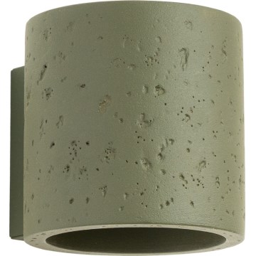 Aplique de parede orientável ORBIS 1xG9/8W/230V betão/verde