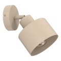 Aplique de parede orientável PARKLA 1xE27/15W/230V bege