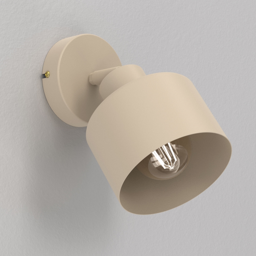 Aplique de parede orientável PARKLA 1xE27/15W/230V bege