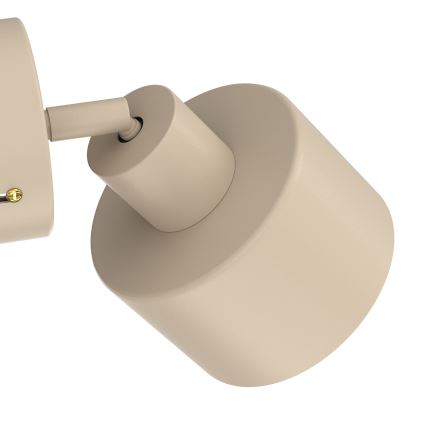Aplique de parede orientável PARKLA 1xE27/15W/230V bege