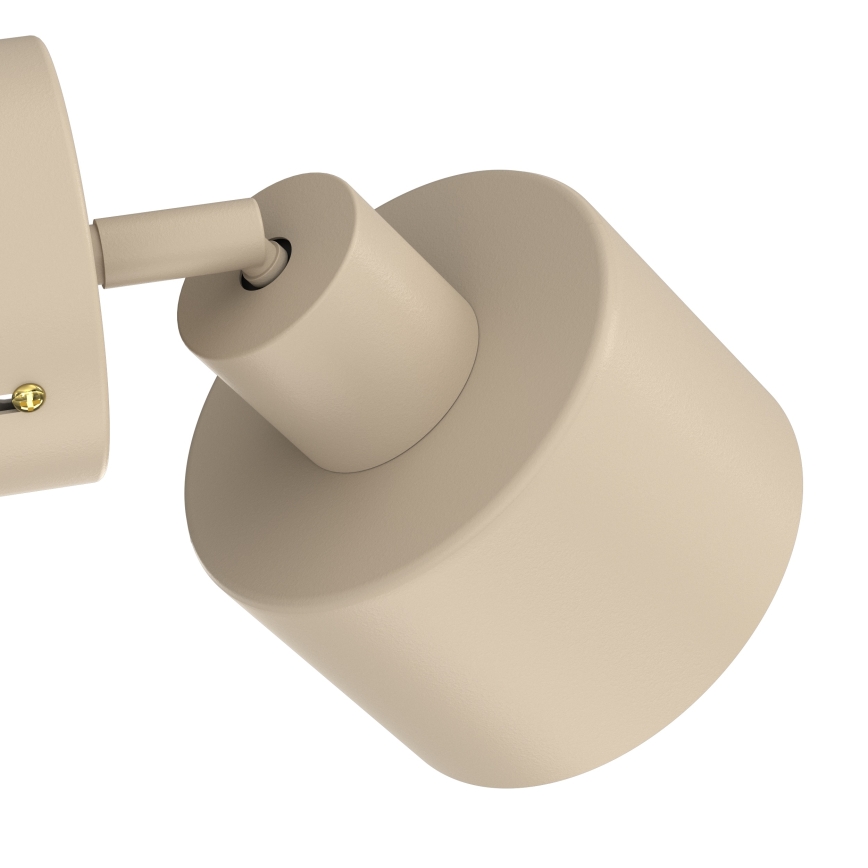 Aplique de parede orientável PARKLA 1xE27/15W/230V bege