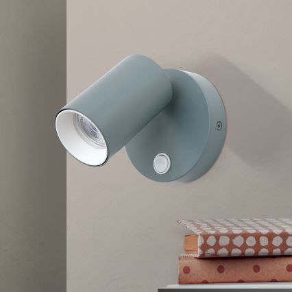 Aplique de parede orientável PENN 1xGU10/13W/230V cinzento