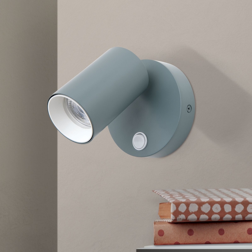 Aplique de parede orientável PENN 1xGU10/13W/230V cinzento
