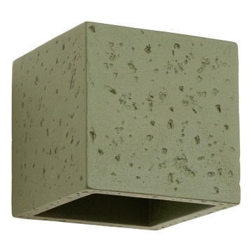 Aplique de parede orientável QUAD 1xG9/8W/230V betão/verde