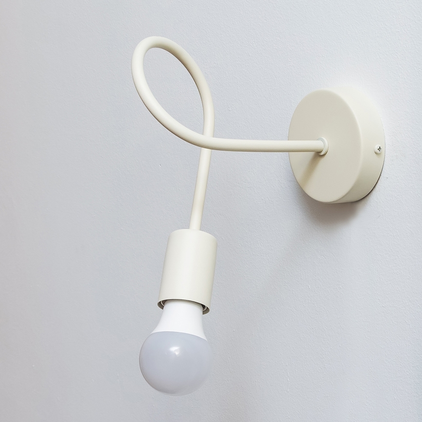 Aplique de parede OXFORD 1xE27/15W/230V cor creme