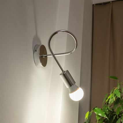 Aplique de parede OXFORD 1xE27/15W/230V cromo brilhante