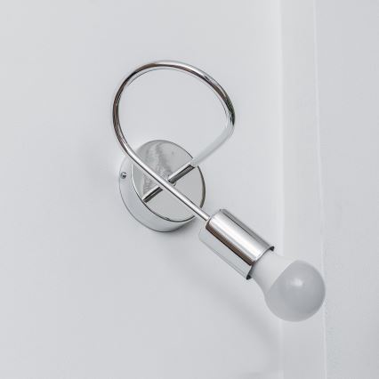 Aplique de parede OXFORD 1xE27/15W/230V cromo brilhante