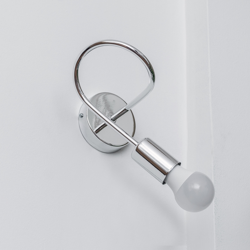 Aplique de parede OXFORD 1xE27/15W/230V cromo brilhante