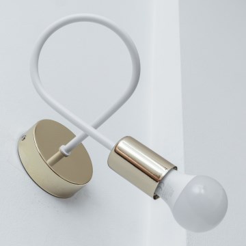 Aplique de parede OXFORD 1xE27/15W/230V dourado/branco
