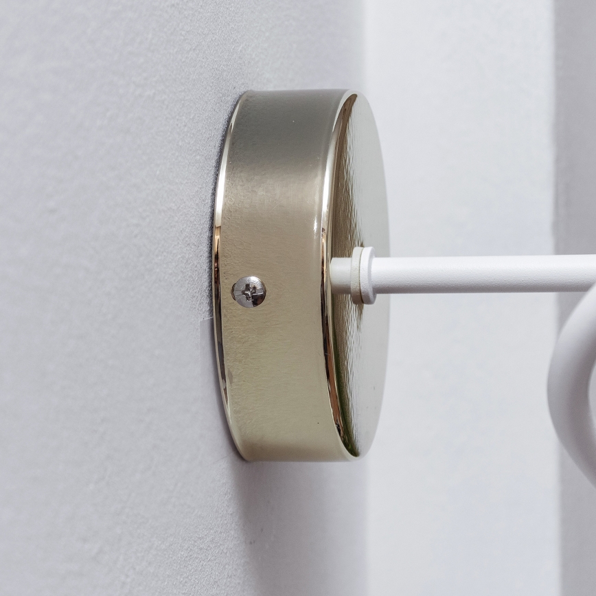 Aplique de parede OXFORD 1xE27/15W/230V dourado/branco