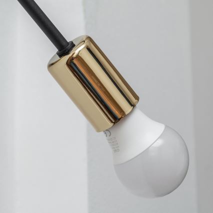 Aplique de parede OXFORD 1xE27/15W/230V dourado/preto