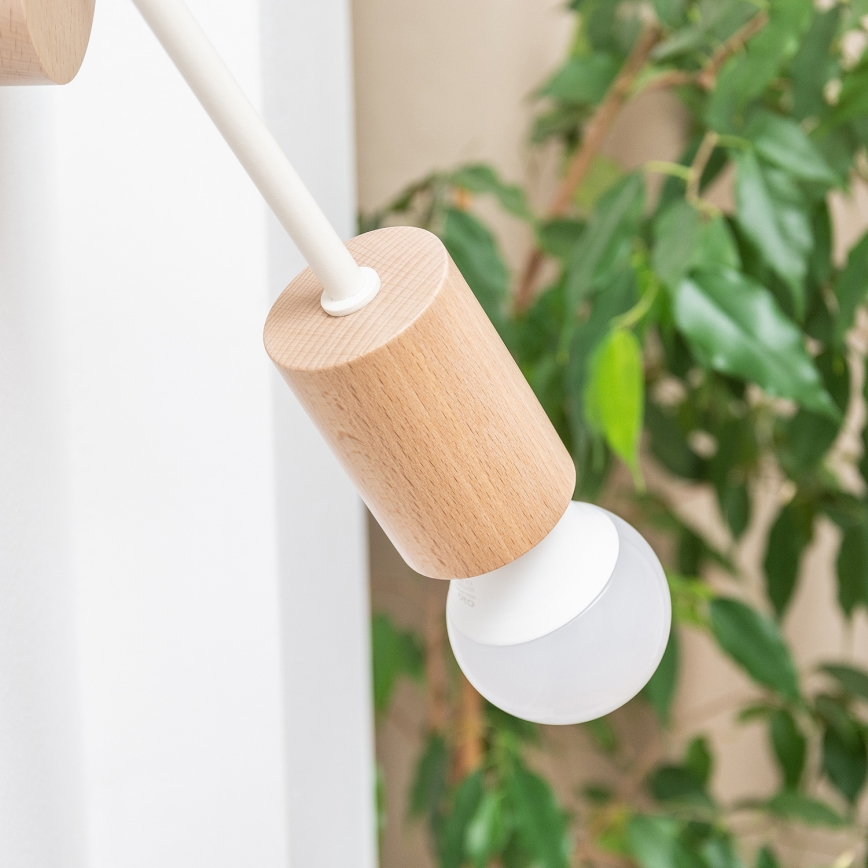 Aplique de parede OXFORD 1xE27/15W/230V pinho/creme