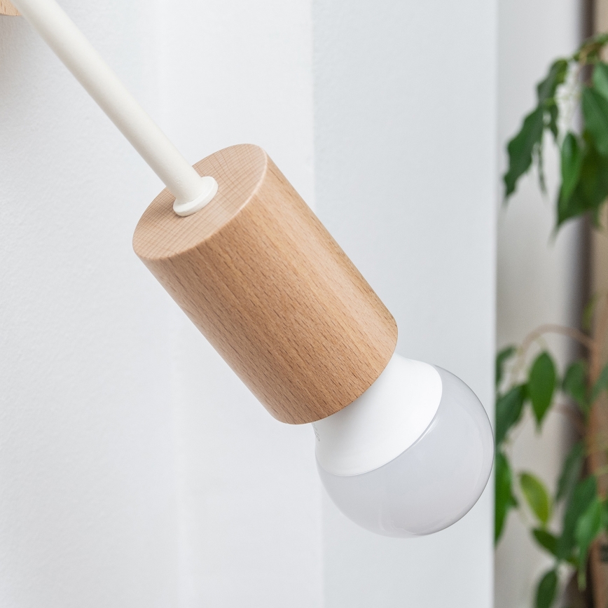 Aplique de parede OXFORD 1xE27/15W/230V pinho/creme