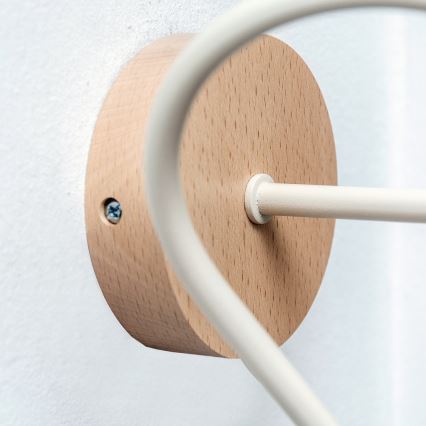 Aplique de parede OXFORD 1xE27/15W/230V pinho/creme