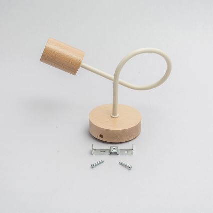 Aplique de parede OXFORD 1xE27/15W/230V pinho/creme