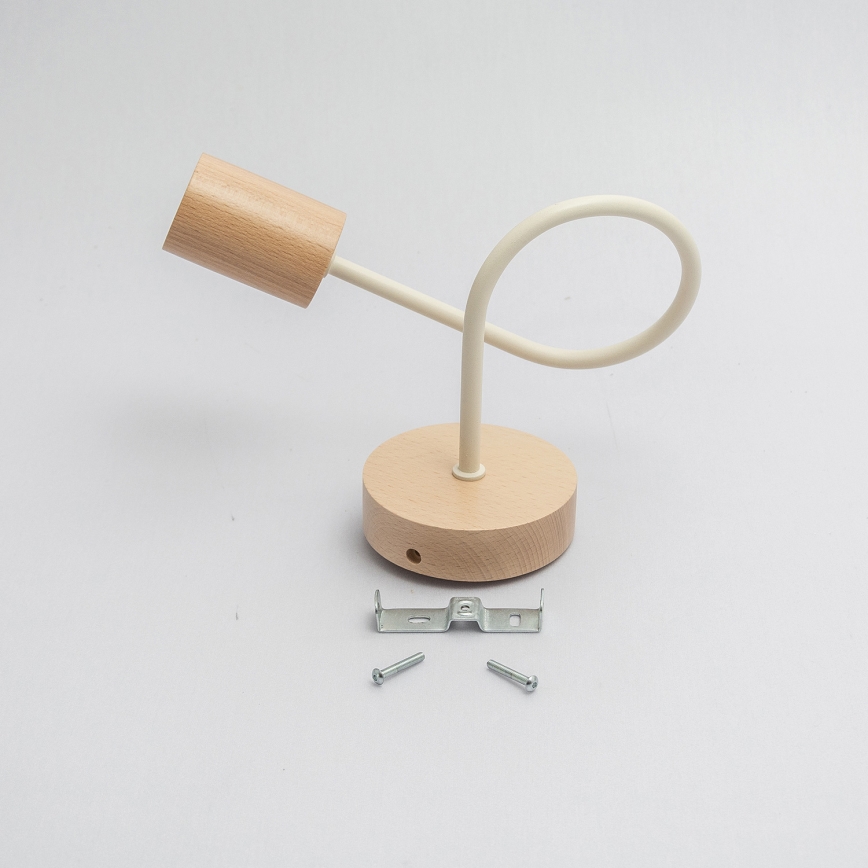 Aplique de parede OXFORD 1xE27/15W/230V pinho/creme