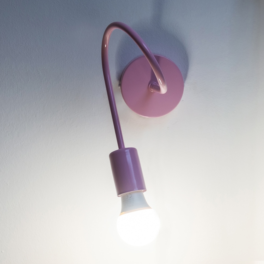 Aplique de parede OXFORD 1xE27/15W/230V rosa