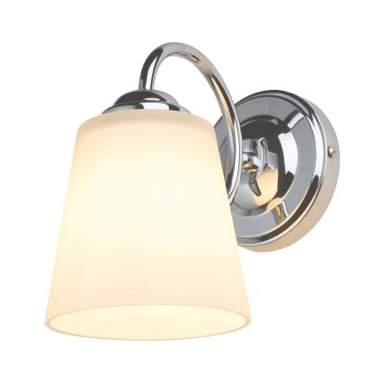 Aplique de parede PAFOS 1xE27/15W/230V cromado brilhante