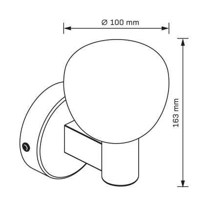 Aplique de parede para casa de banho POLA 1xG9/5W/230V IP44 preto/transparente